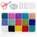 Perles de verre 3/4 mm Kit de petites perles de poney